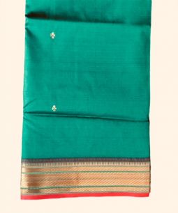 Exquisite Green Soft Malai Silk Saree